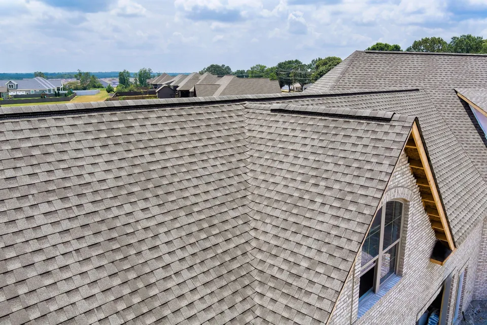 Residential shingle roofing detail